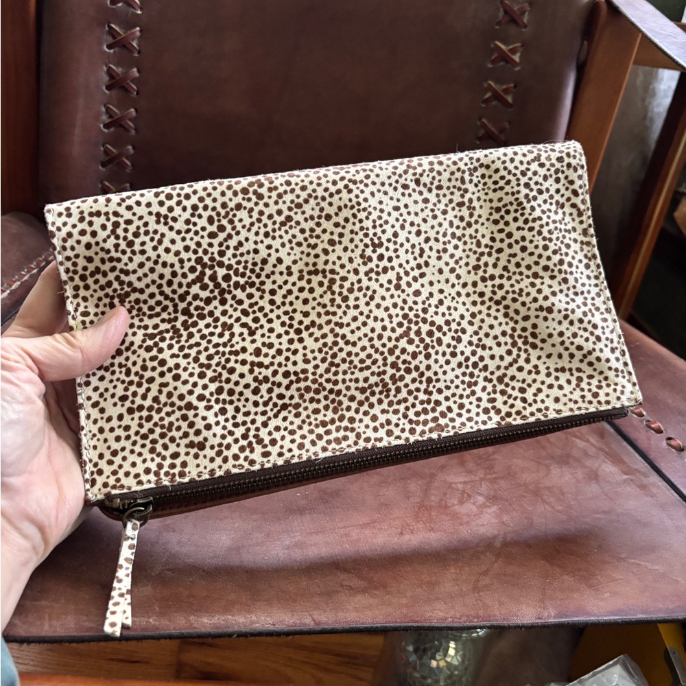 animal print clutch purse
